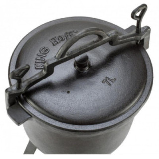 Kociołek żeliwny 7L Kinghoff KH2242 emalia wewnątrz